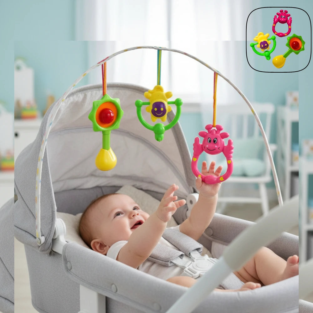 BABY RATTLE SET - 3 IN 1 PACK [326-B167] – Zawe Toys
