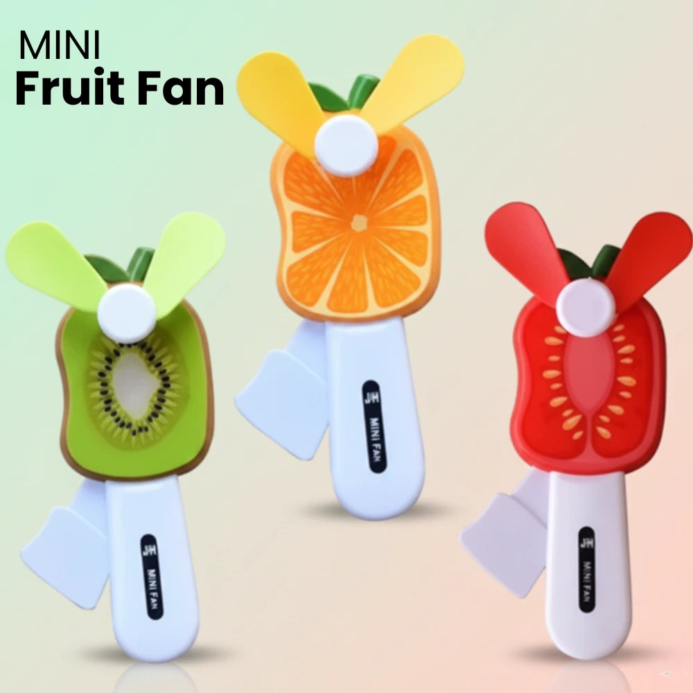 MINI FRUIT FAN - HAND PRESSURE MANUAL FAN FOR KIDS [ZW-1062] – Zawe Toys