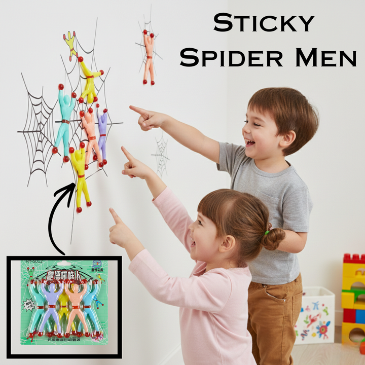 PACK OF 5 STICKY SPIDER MAN [ZW-1088] – Zawe Toys