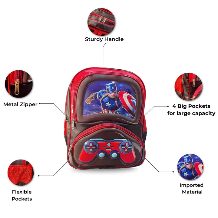 THE CAPTAIN AMERICA SCHOOL BAG