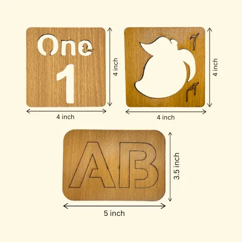 set wooden stencils dimensions