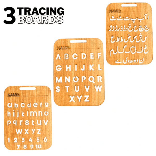 wooden tracing board toys